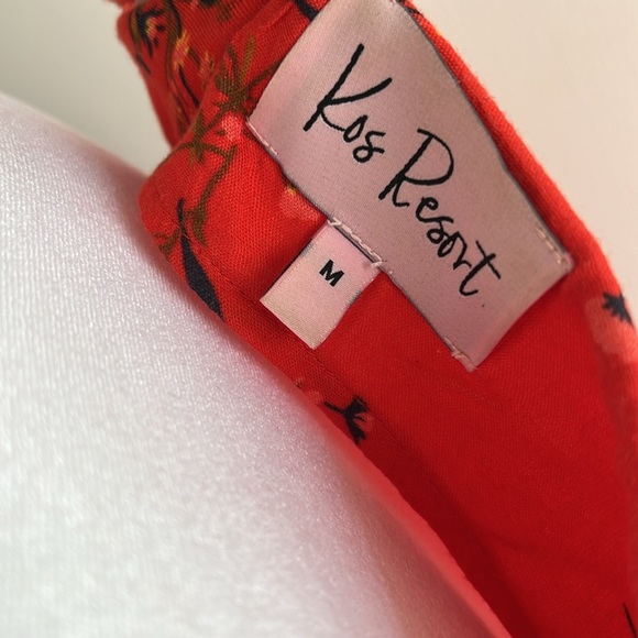 Kos Resort - Red Floral Sundress - Medium - Picture 11 of 11
